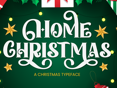 Home Christmas - Handwritten Script Typeface