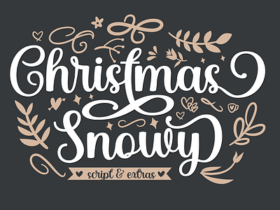 Christmas Snowy - Romantic Script
