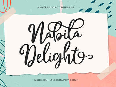 Nabila Delight - Modern Calligraphy Font wedding