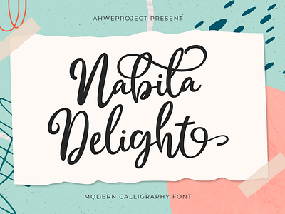 Nabila Delight - Modern Calligraphy Font