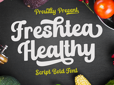 Freshtea Healthy - Script Bold Font branding