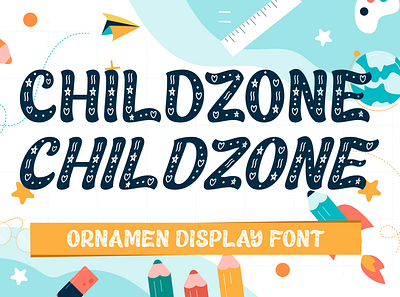 Childzone - Ornamen Display Font all caps