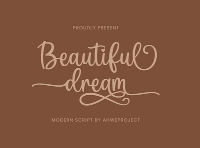 Beautiful Dream - Modern Script logo