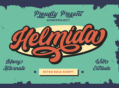 Helmida - Retro Bold with Extrude Style extrude font