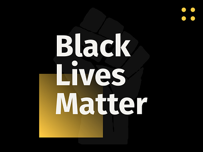 Black Lives Matter black blacklivesmatter blm branding color design flat type typography yellow