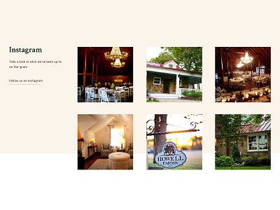 Howell Farms Website branding brown color farm flat insta instagram photography red type typography ui uiux web web design website website design wedding