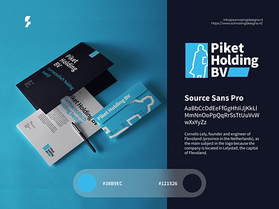 Piket Holding BV Branding Project blue branding company designer graphic design logo logo inspiration logoinspirations netherlands sea