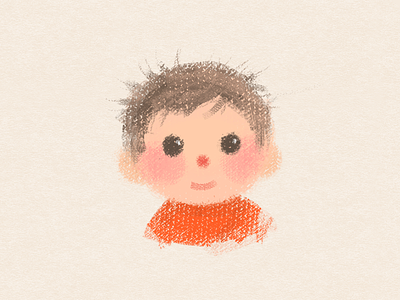 Huluwa avatar baby character child cute face girl illustration kids sweet