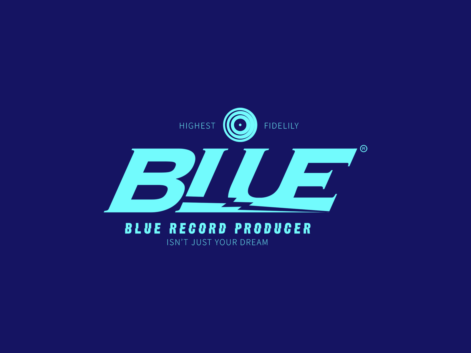 BLUE RECORD brand brand design branding graphicdesign icon design logo logodesign logotype marca seals stamp typography