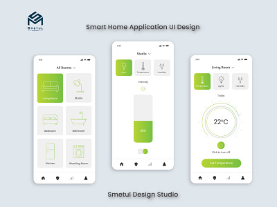 Smart Home App UI Design app uiux branding design fifa graphic design graphicdesign illustration logo minimal mobile app ui ux vector web design website
