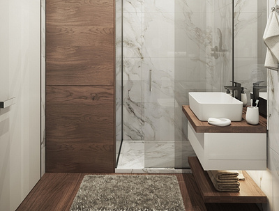 Marble bathroom 3dsmax bathroom design bathtub decoration design graydesign interiordesign lightning marble texture tile toilet visual design wall wood