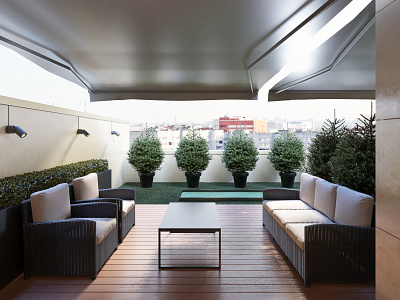 Terrace for relaxation