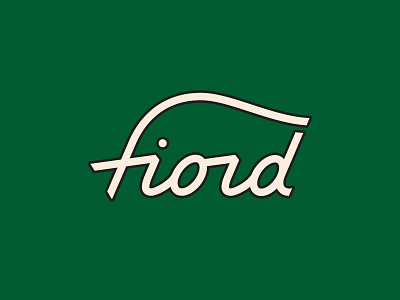 Fiord lettering logo typemark