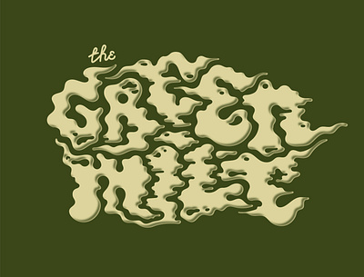 Th Green Mile illustration lettering logo typemark