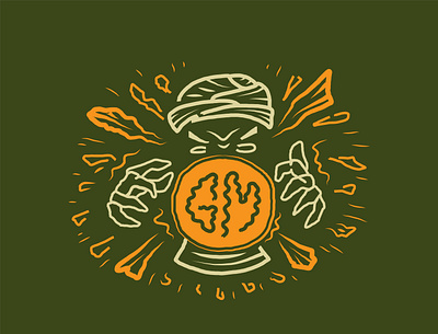 The Green Mile illustration lettering logo