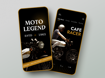 Motorcycle App Design