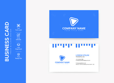 Corporate Business Card Template professional simple