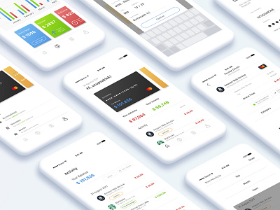 #idea | Wallet App finance mobile sketch ui