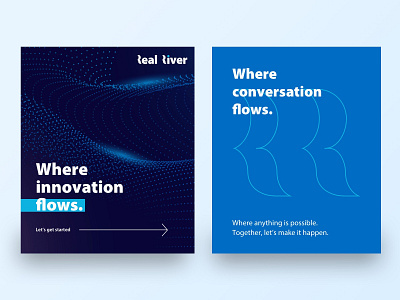 Real River - Branding Concepts blue branding concepts river