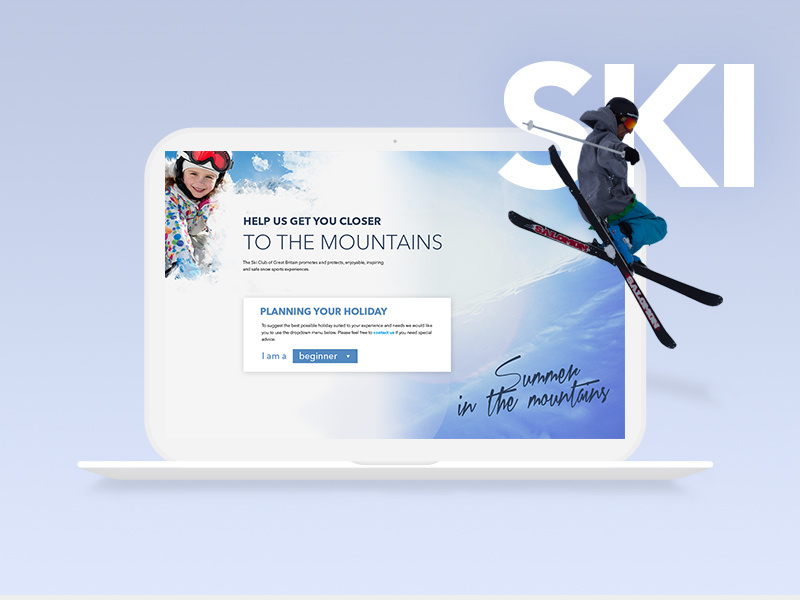 Ski Website Landing Page by RKIDST on Dribbble