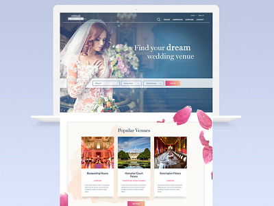 Wedding Venue Directory design elegant interface search style ui venue webdesign wedding