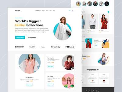 Biggest Fashion Store branding brands cart clean clothing collections design ecommerce fashion magento premium purchase shop shopify shopping store ui ux web