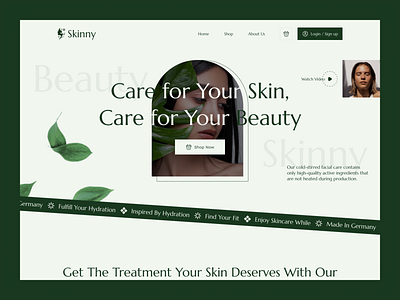 Beauty Products Website UI Design
