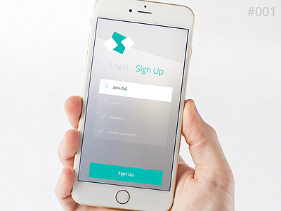 Daily UI - 001 001 dailyui design ios login signup ui ux