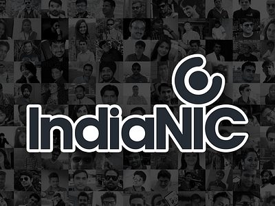 IndiaNIC logo Stickers design indianic logo print stickermule stickers team