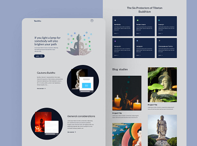 Buddha blog branding graphic design web website