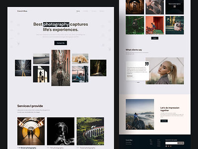 Photographer Portfolio Website appportfolio business creative design home layout page photo photographer template web website