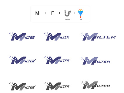 M Filter logo Design Concept