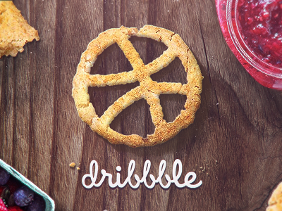 Dribbble 1st cookie dribbble evne first shot jam logo