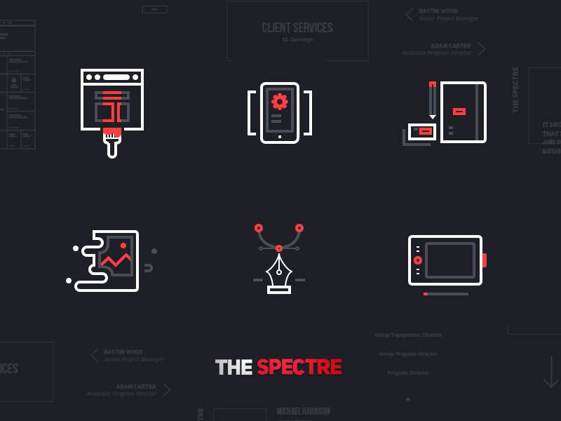 The Spectre Icon Set design icon iconset seattle set sketch template ui ux web webdesign