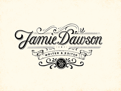 Jamie Dawson - Logo Concepts decorative freelance business heritage lettering logo logo concepts logotype design vintage writers