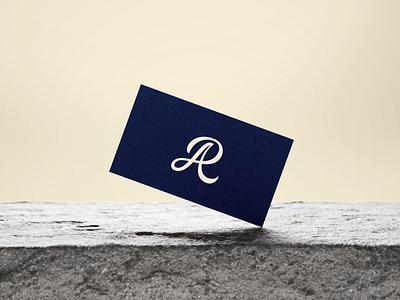 A + R Monogram - Logo concept branding cursive illustrative lettering logo minimal monogram typography