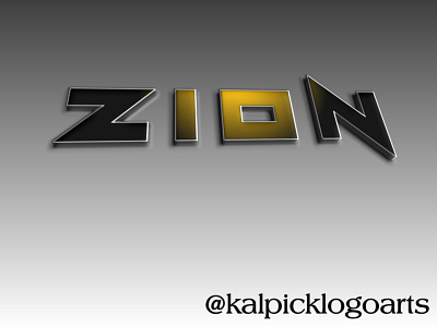 Zion Name Logo branding design design art designer font design fonts logo logoart logoawesome logodesign logologo logolove logoplace logos
