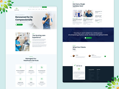 Nursing & Healthcare Service Provider Web Design Template