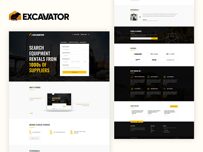 Excavator Heavy Equipment's Rental Portal