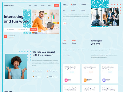 Job Finder Landing Page UI