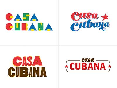 Casa Cubana - Logo proposals Color casa cubana club cuban logo logo design
