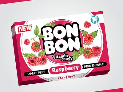Bon Bon - Candy packaging concept candy candy packaging packaging raspberry candy vitamin candy vitamins