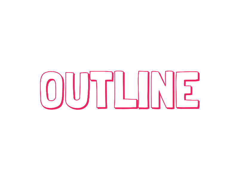 Outline brand logo outline pink tattoos