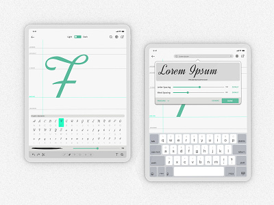 Font Maker iPad Application | Light Theme