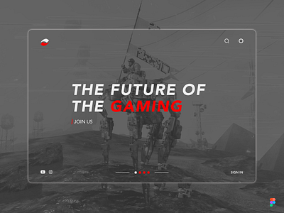 The Future of The Gaming | Landing Page! website