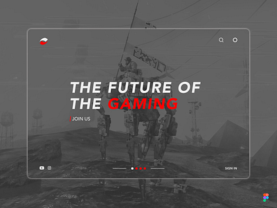 The Future of The Gaming | Landing Page!