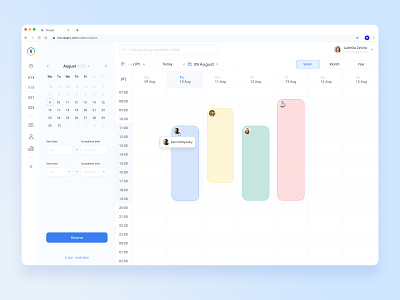 Workspace booking system avatar booking calendar card date date picker design month monthly calendar new pop up window reserv time ui ux workplace