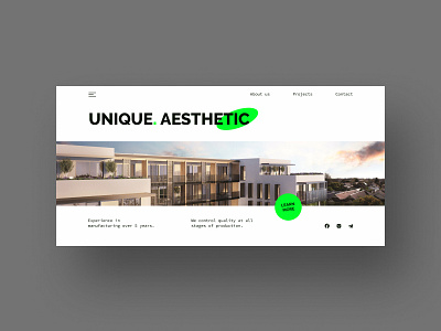 Website for an architectural firm