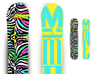 Snowboard (animal print) 2014 illustration snowboard