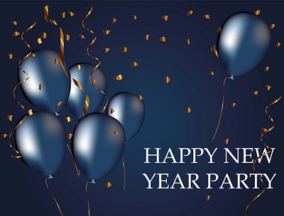 HAPPY NEW YEAR PARTY animation art design graphic design illustration illustrator ui vector web